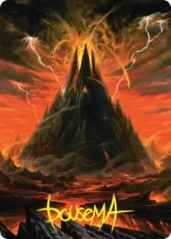 Art Card 39: Mount Doom (signed) - The Hobbit Art Series