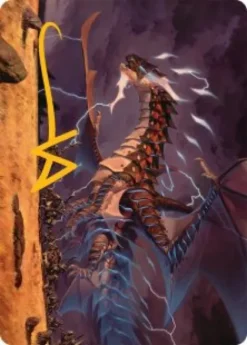 Art Card 25: Neriv, Heart of the Storm (signed) - Tarkir: Dragonstorm Art Series