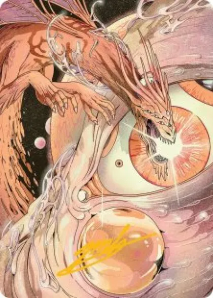 Art Card 40: Nova Hellkite (signed) - Edge of Eternities Art Series