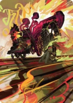Art Card 49: Rocketeer Boostbuggy (signed) - Aetherdrift Art Series