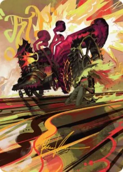Art Card 49: Rocketeer Boostbuggy (signed) - Aetherdrift Art Series