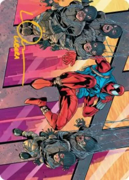 Art Card 38: Scarlet Spider, Ben Reilly (signed) - Marvel's Spider-Man Art Series