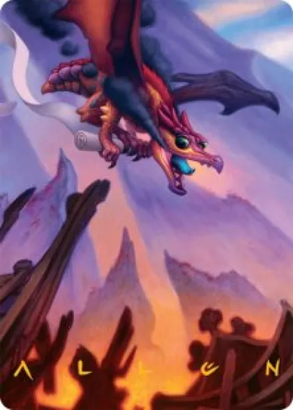 Art Card 45: Scavenger Regent (signed) - Tarkir: Dragonstorm Art Series