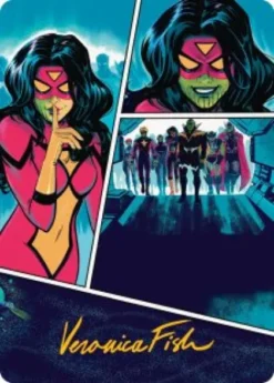 Art Card 18: Secret Invasion (signed) - Marvel Super Heroes Art Series