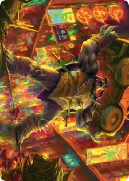 Art Card 10: Slash, Reptile Rampager (signed) - Teenage Mutant Ninja Turtles Art Series