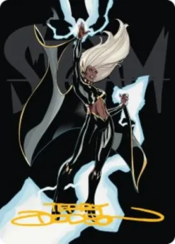 Art Card 30: Storm, Windrider (signed) - Marvel Super Heroes Art Series
