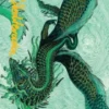 Art Card 38: Teval, Arbiter of Virtue (signed) - Tarkir: Dragonstorm Art Series