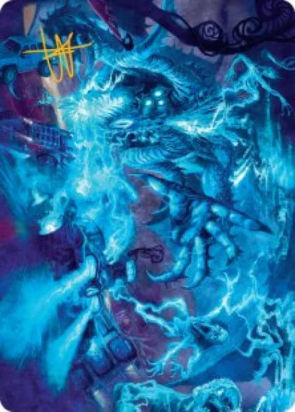 Art Card 18: The Speed Demon (signed) - Aetherdrift Art Series