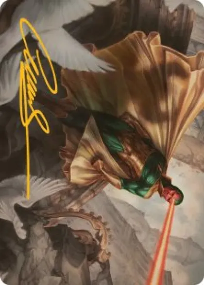 Art Card 15: The Vision (signed) - Marvel Super Heroes Art Series