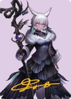 Art Card 53: Y'shtola, Night's Blessed (signed) - Final Fantasy Art Series