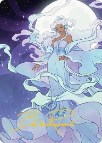 Art Card 41: Yue, the Moon Spirit (signed) - Avatar: The Last Airbender Art Series