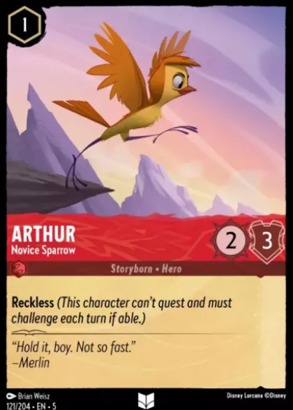 Arthur, Novice Sparrow (foil) - Shimmering Skies