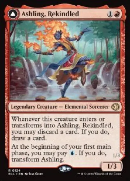 Ashling, Rekindled (foil) - Lorwyn Eclipsed Planeswalker Stamped
