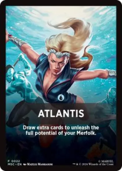 Atlantis front card - Marvel Super Heroes Commander