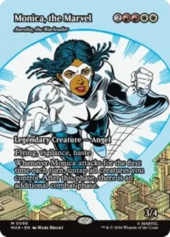 Aurelia, the Warleader (#86) (foil) (borderless) - Marvel