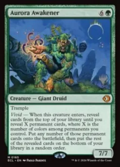 Aurora Awakener (foil) - Lorwyn Eclipsed Planeswalker Stamped