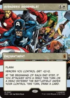 Avengers Assemble! (#297) (foil) (borderless) - Marvel Super Heroes Varianten