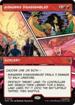 Avengers Disassembled (foil) (borderless) - Marvel Super Heroes Varianten