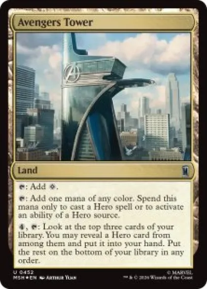 Avengers Tower (#452) (surge foil) - Marvel Super Heroes