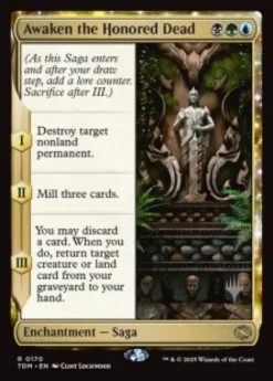 Awaken the Honored Dead (foil) - Tarkir: Dragonstorm Planeswalker Stamped