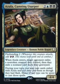 Azula, Cunning Usurper (foil) - Avatar: The Last Airbender Prerelease Promo's
