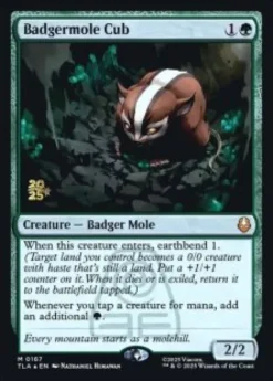 Badgermole Cub (foil) - Avatar: The Last Airbender Prerelease Promo's