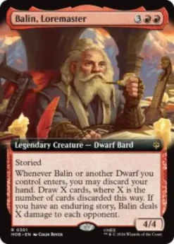 Balin, Loremaster (foil) (extended art) - The Hobbit Varianten