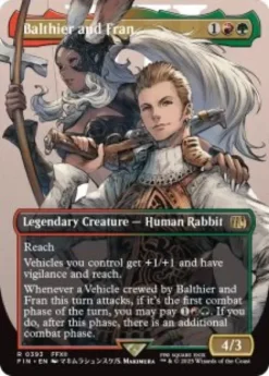 Balthier and Fran (#393) (foil) (borderless) - Final Fantasy Varianten