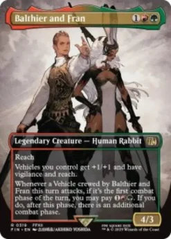 Balthier and Fran (#319) (foil) (borderless) - Final Fantasy Varianten