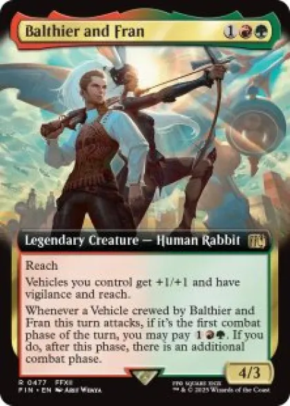 Balthier and Fran (#477) (foil) (extended art) - Final Fantasy Varianten