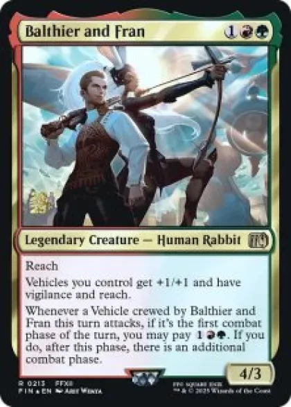 Balthier and Fran (foil) - Final Fantasy Prerelease Promo's