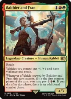 Balthier and Fran (foil) - Final Fantasy