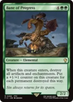 Bane of Progress (surge foil) - Final Fantasy Commander