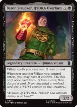 Baron Strucker, HYDRA Overlord (#446) (surge foil) - Marvel Super Heroes