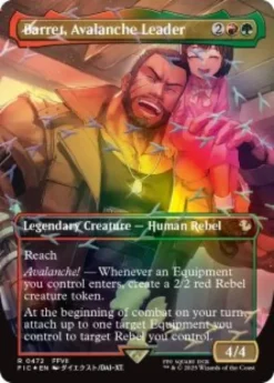 Barret, Avalanche Leader (#472) (foil) (borderless) - Final Fantasy Commander Varianten
