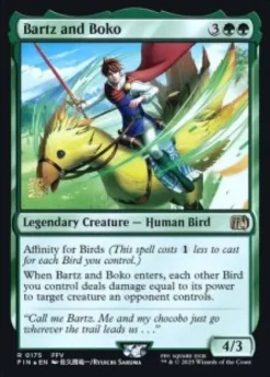 Bartz and Boko (foil) - Final Fantasy Prerelease Promo's