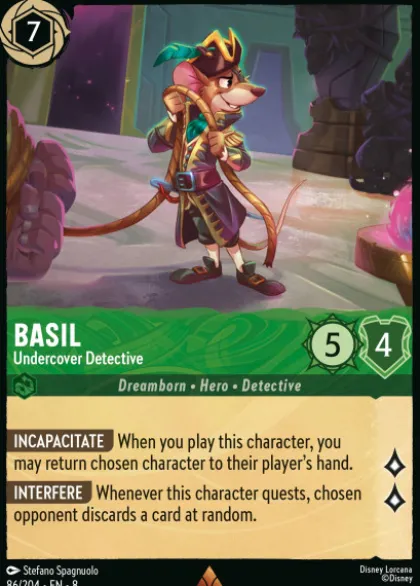 Basil, Undercover Detective (foil) - Reign of Jafar