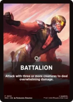 Battalion front card - Marvel Super Heroes Commander