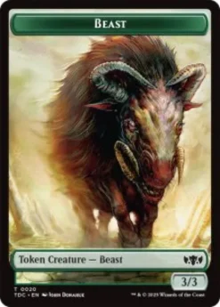 Beast token (3/3) - Tarkir: Dragonstorm Commander