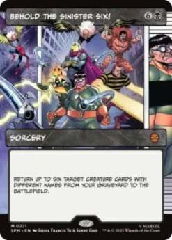 Behold the Sinister Six! (foil) (borderless) - Marvel's Spider-Man Varianten