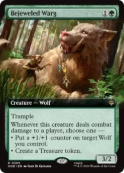 Bejeweled Warg (extended art) - The Hobbit Varianten