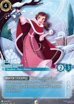 Belle, Snowfield Strategist (foil) (borderless) - Winterspell
