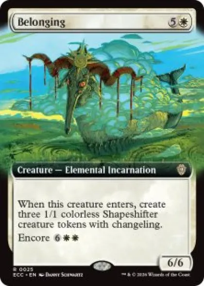 Belonging (extended art) - Lorwyn Eclipsed Commander Varianten