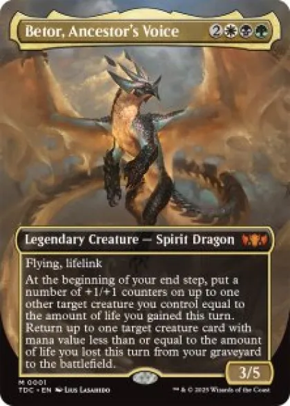Betor, Ancestor's Voice (borderless) - Tarkir: Dragonstorm Commander