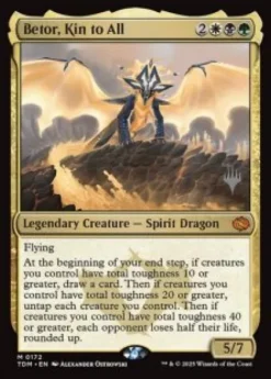 Betor, Kin to All (foil) - Tarkir: Dragonstorm Planeswalker Stamped