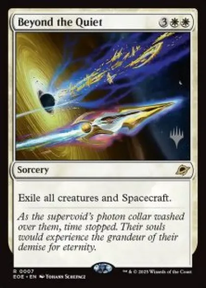 Beyond the Quiet (foil) - Edge of Eternities Planeswalker Stamped