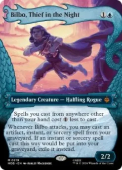 Bilbo, Thief in the Night (#219) (foil) (borderless) - The Hobbit Varianten
