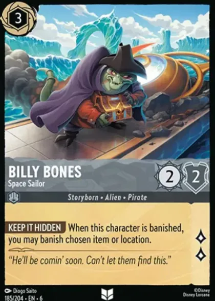 Billy Bones, Space Sailor (foil) - Azurite Sea