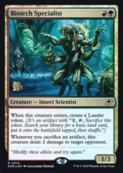 Biotech Specialist (foil) - Edge of Eternities prerelease Promo's