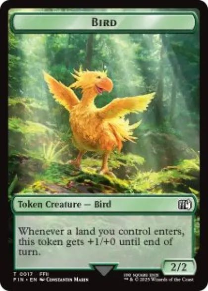 Bird token (#17) (foil) (2/2) - Final Fantasy